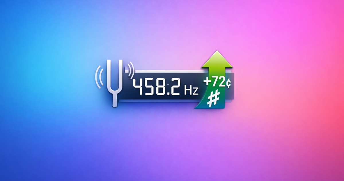 458.2 hz Phase Alternating Line Increased Pitch Audio Cents