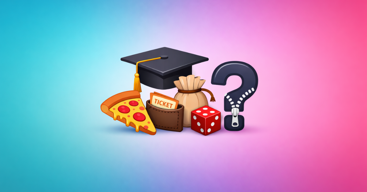 Graduations Pouch Pizza Purchase Game Zippergitsfh